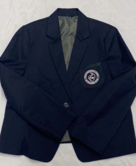 Stuart Country Day School - Blazer with Plaid Pocket and Embroidered ...