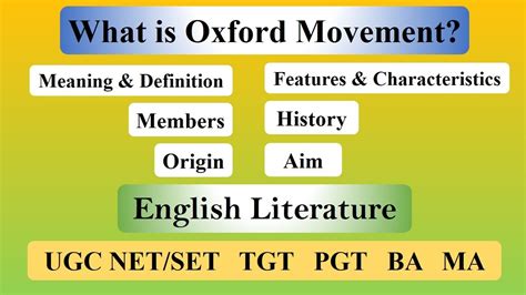 Oxford Movement In English Literature Definition History