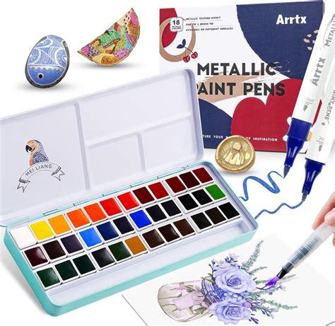 Amazon Meiliang Watercolor Paint Set Vivid Colors In Pocket