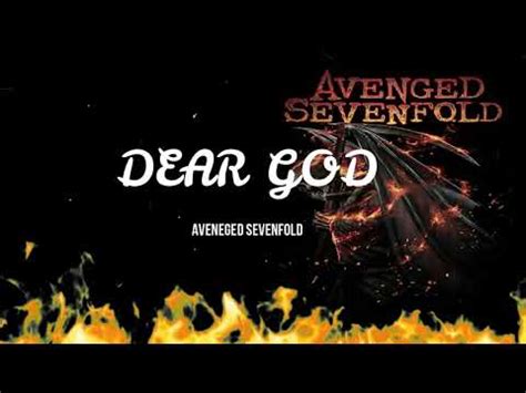 DEAR GOD AVENGED SEVENFOLD LIRIK TERJEMAHAN YouTube