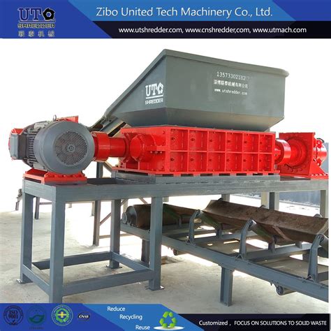 United Tech Machinery Plastic Shredding Machine Versatile Double Shaft