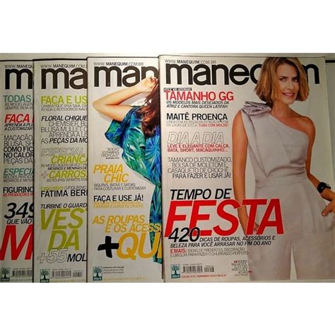 Kit 4 Revistas Manequim Moldes 420 Dicas De Roupas Shopee Brasil