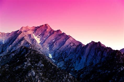 Fond D Cran Paysage Montagnes Le Coucher Du Soleil Colline Roche