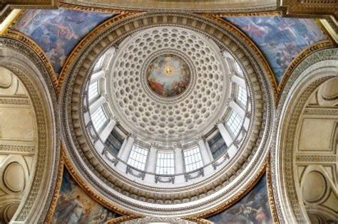 Interior of the dome of Pantheon in Paris Paris, Old Houses, Dome ...