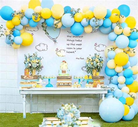 Buy Pooh Bear Balloons Garland Arch Kit Blue Yellow Balloons Bouquet