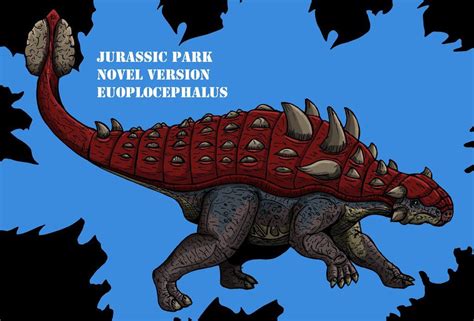 Jurassic Park Novel Euoplocephalus Updated Jurassic Park