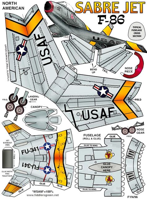 Airplane Papercraft Template