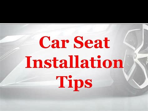 PPT - Car Seat Installation Tips PowerPoint Presentation, free download ...