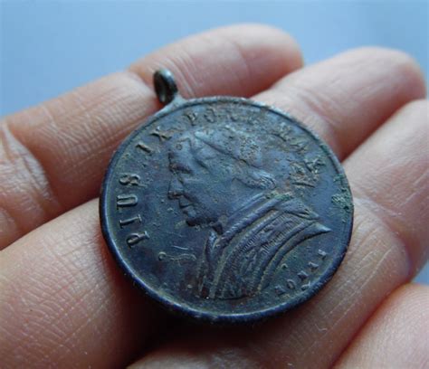 1877 PIUS IX PONT Max Papal States Medal Etsy