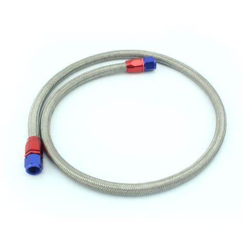 An Stainless Steel Braided Oil Cooler Hose M Ft Fitting Hose