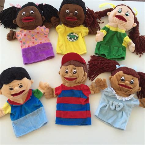 Lakeshore Learning Kids Hand Puppets Multi Ethnic Lets Talk Collection