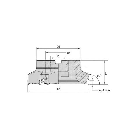 Kennametal 80mm Cut Diam 27mm Arbor Hole Diam 9 5mm Max Depth