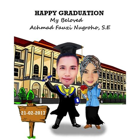 Detail Karikatur Wisuda Pasangan Koleksi Nomer