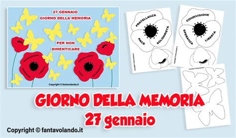 Giorno della Memoria 27 gennaio attività schede didattiche poesie