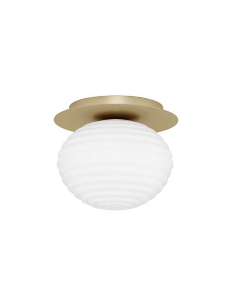 Nova Luce Wall Luminaires Allen Matt Gold Metal Milky White