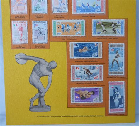 Postal Commemorative Society World Of Stamps Series The Olympic Games ...