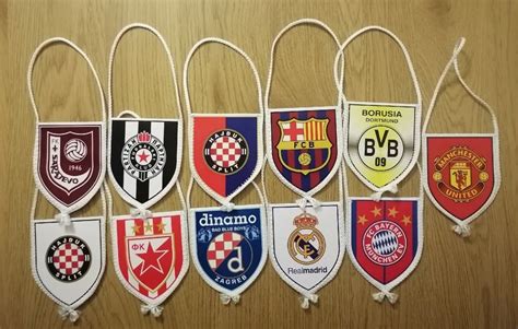 Zastavica PARTIZAN DINAMO HAJDUK ZVEZDA REAL MADRID BORUSSIA BAYERN