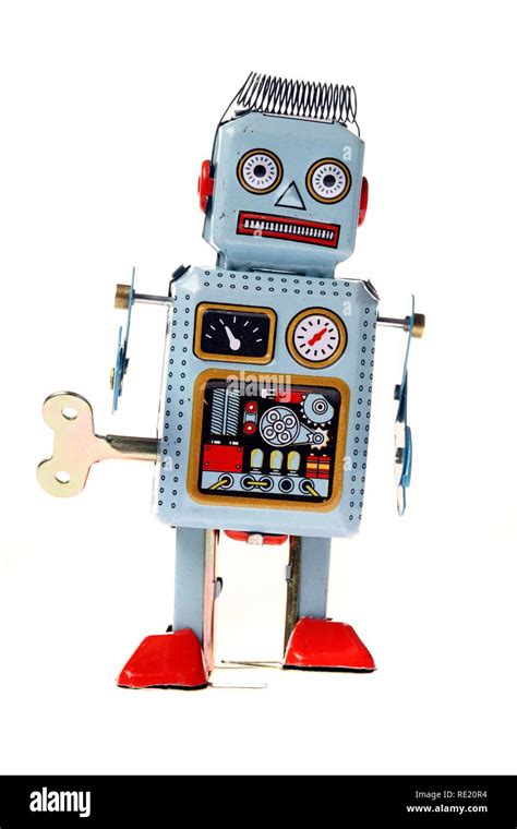 Toy Robot Wind Up Tin Toys Stock Photo Alamy