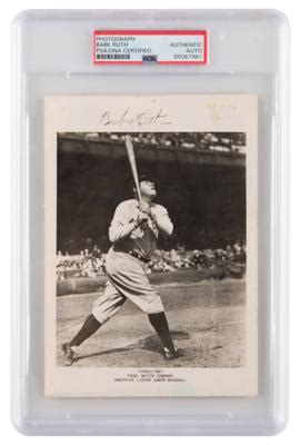 Babe Ruth Signed Photograph RR Auction