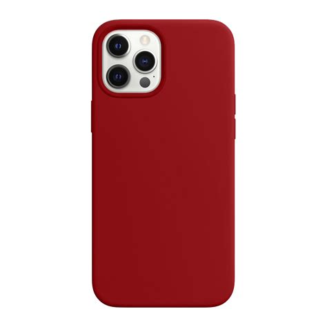 Apple iPhone 12 Pro Max Silicone Case -Red - baahy.com