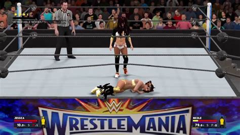 Wwe 2k17 I Wrestlemania 33 I Jessica Vs Nicole I Raw Womens