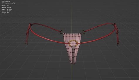 Fantasy Lingerie Base Mesh CC BY D Model CGTrader