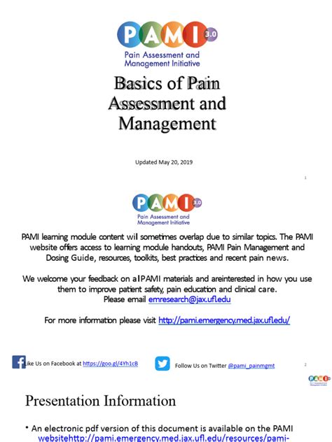 PAMI Basic Principles of Pain Management Final | Download Free PDF ...