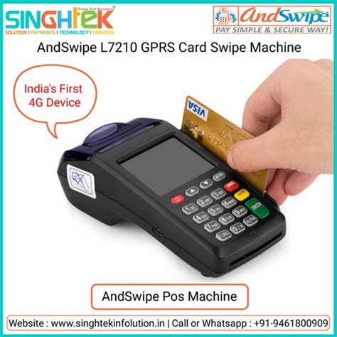 Andswipe L7210 Gprs Card Swipe Machine At Rs 7500 Card Swipe Machine