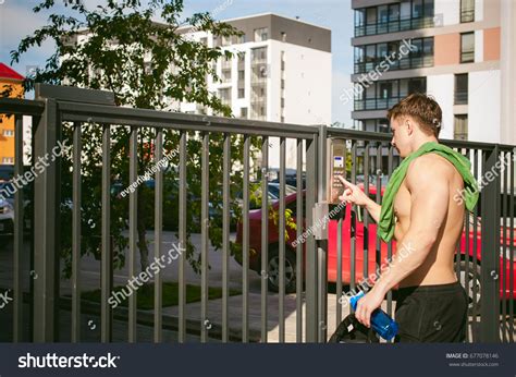 Handsome Sexy Male Athlete Man Naked 스톡 사진 677078146 Shutterstock