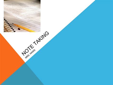 Note taking ppt | PPT 