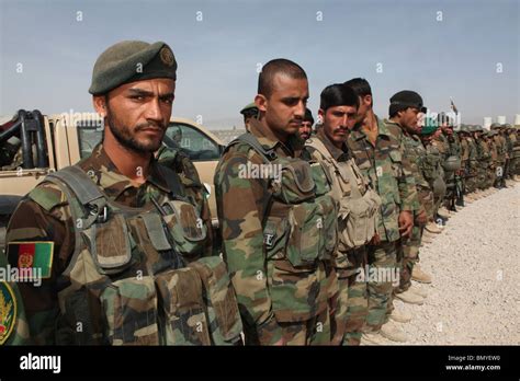 Afghan National Army Ana Soldiers In Tarin Kowt Afghanistan Stock