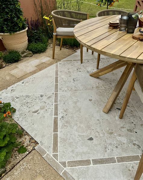 Dijon Blend Tumbled Outdoor Limestone Cobble Shop Now