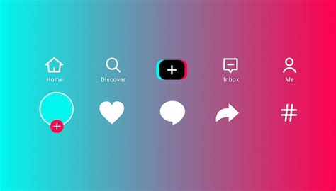 Premium Vector | Tik tok ui and set of tiktok icons, tik tok layout ...