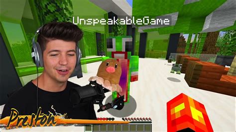 Prestonplayz So I Hacked Unspeakable S Minecraft Account Youtube