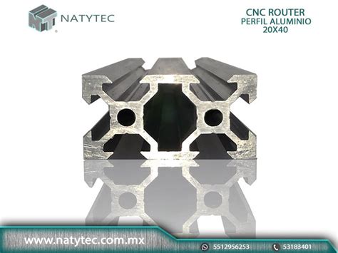 CNC Router Perfil Aluminio 2040 V SLOT NATYTEC