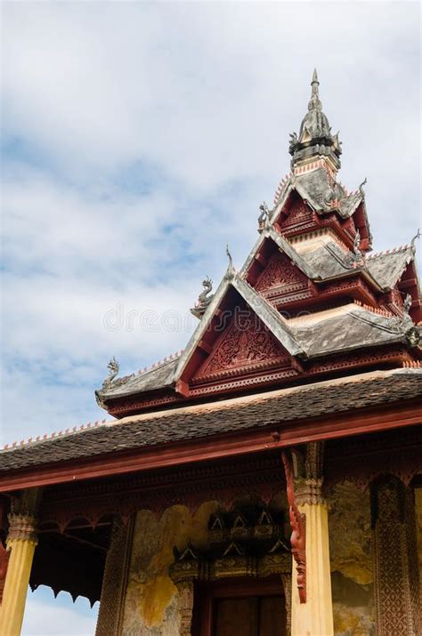 Pabell N Antiguo De Wat Sisaket Monastery En Vienti N Laos Imagen De