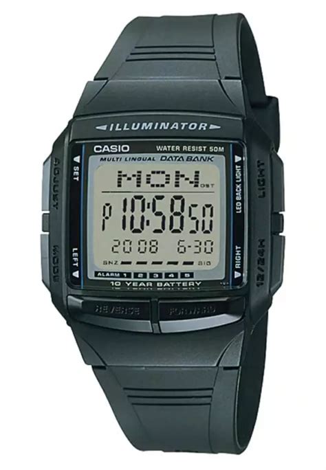 Jual Casio Casio Digital Jam Tangan Pria Strap Karet Hitam DB 36 1A