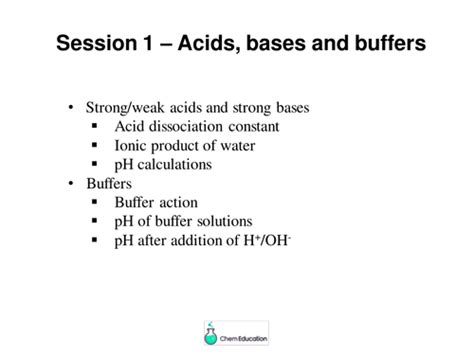 Acids Bases And Buffers Powerpoint Presentation Overview Of Topic