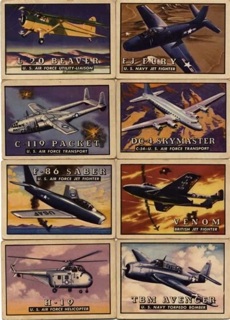 TOPPS Wings Airplane Trading Cards Friend or Foe Series - T-33 Trainer ...