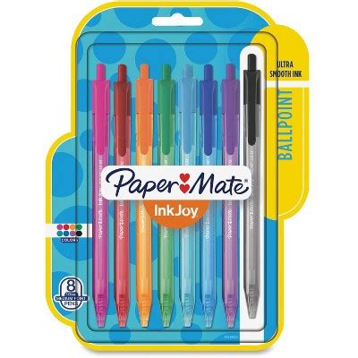 Paper Mate Inkjoy Rt Retractable Ballpoint Pen Mm Assorted Pack