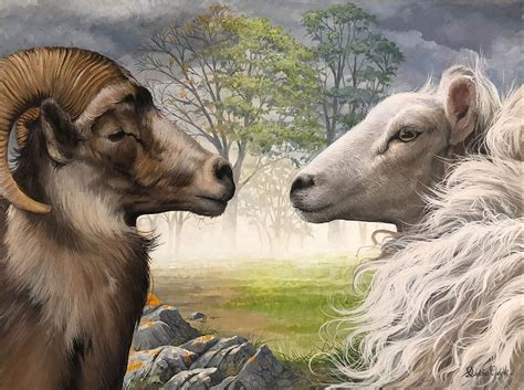 The Sheep and the Goat – Debbie Clark Art