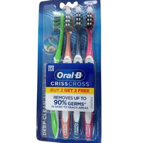 oral  crisscross deep clean anti plaque tooth brush soft
