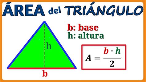 Rea De Un Tri Ngulo Con Base Y Altura Youtube