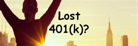 Found Money Finding A “lost” 401 K Account Wealth45