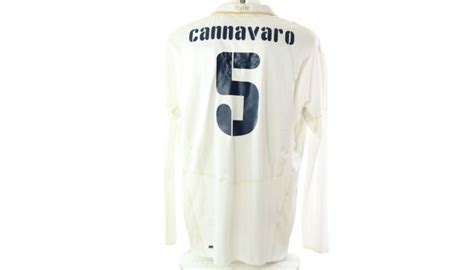 Cannavaro S Italy Match Shirt Charitystars