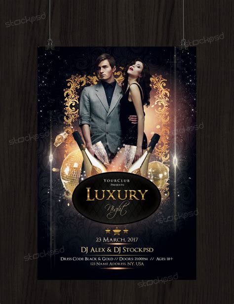 Luxury Night Free Psd Flyer Template By Stockpsd On Deviantart