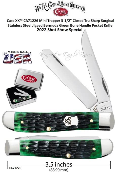 W R Case Sons Cutlery CA71226 Case XX Mini Trapper 3 1 2 Closed