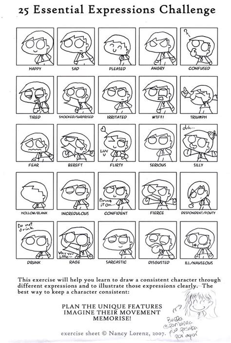 25 Essential Expressions Meme By Treveron On Deviantart