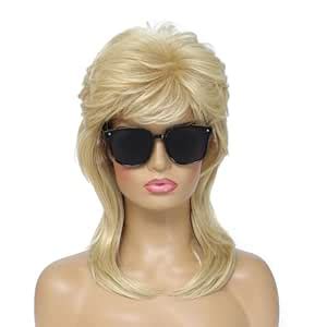 Amazon Airhostess Mullet Wigs For Women Curly Soft Heat Resistant