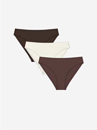 LCW DREAM Ženske Jednostavne Bikini Gaćice Pakovanje od 3 Komada W45814Z8 HPB LC Waikiki